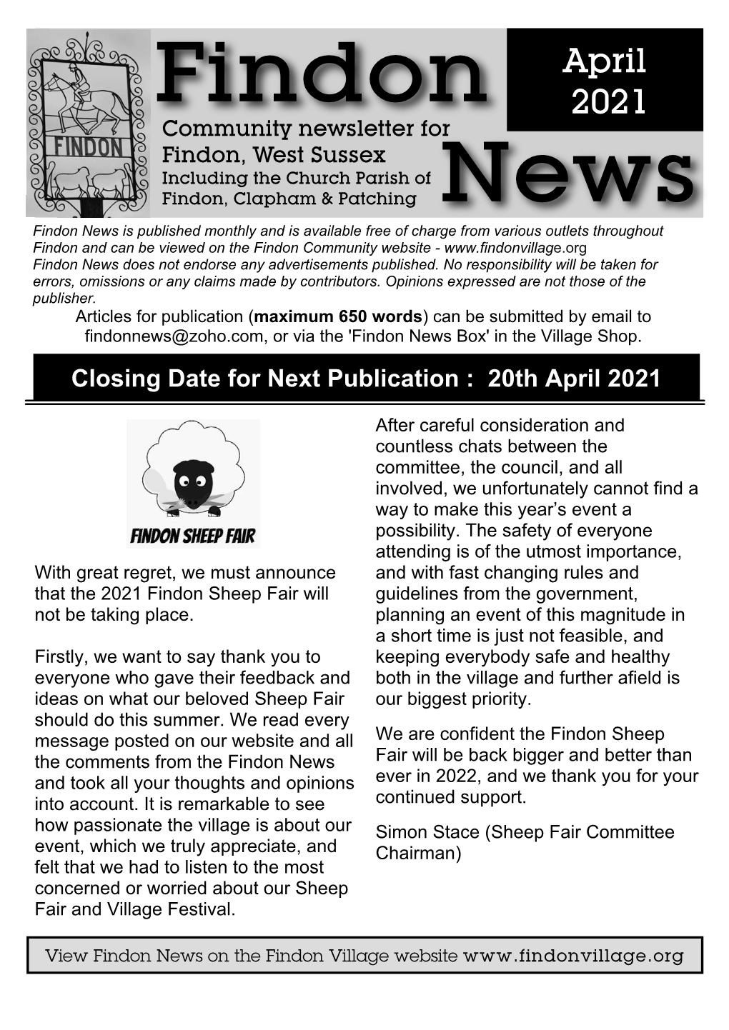 Findon News April