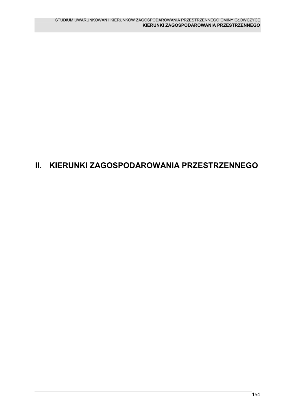 Ii. Kierunki Zagospodarowania Przestrzennego