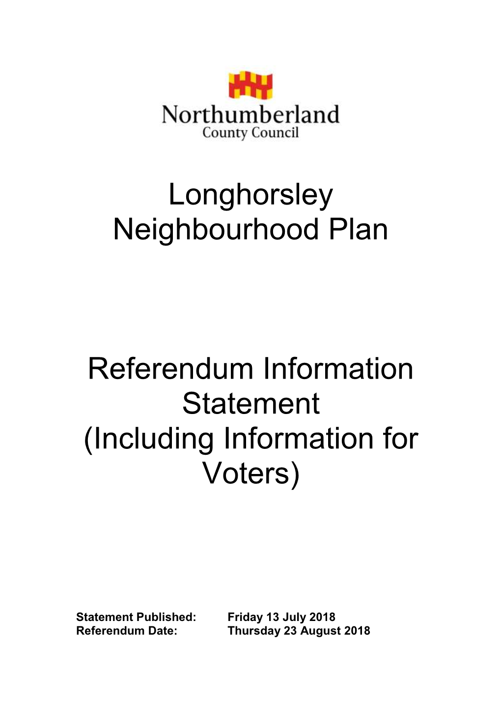 Longhorsley Neighbourhood Plan
