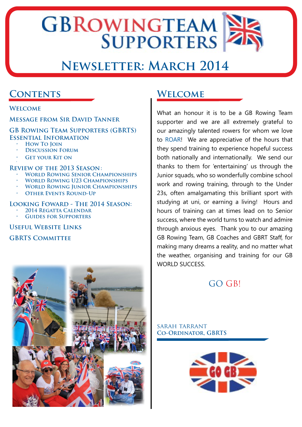 Newsletter: March 2014