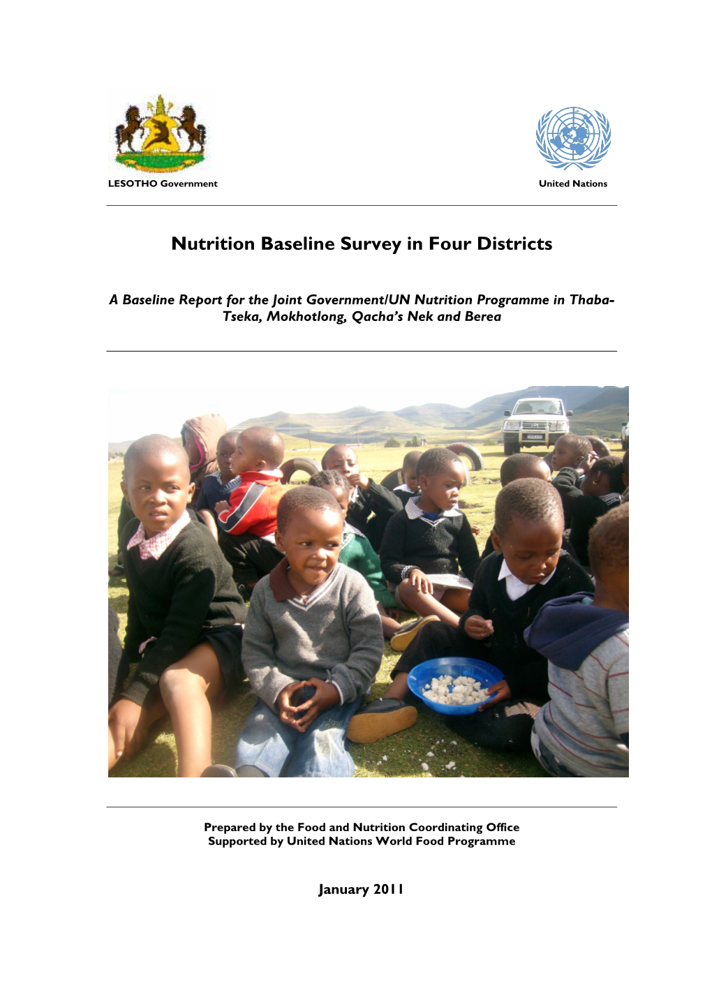 Nutrition Baseline Report Lesotho