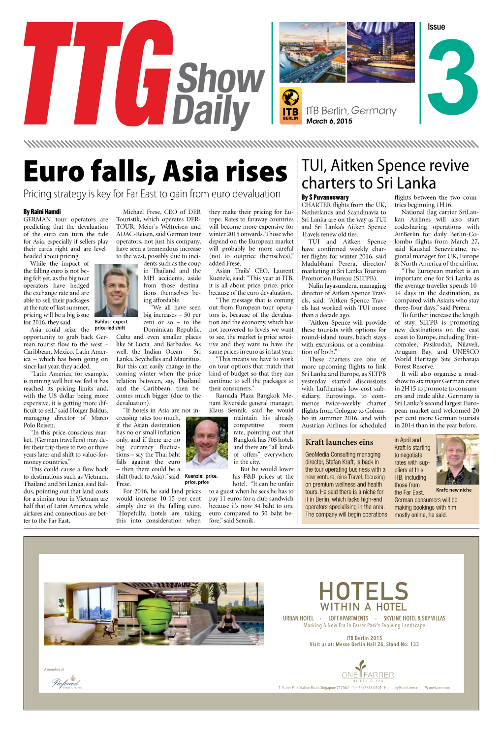 Euro Falls, Asia Rises