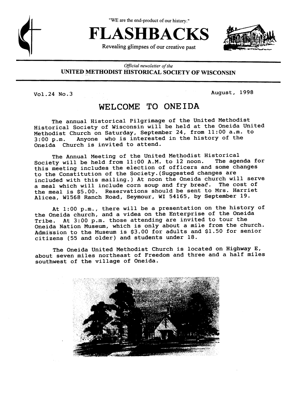 August, 1998 WELCOME to ONEIDA