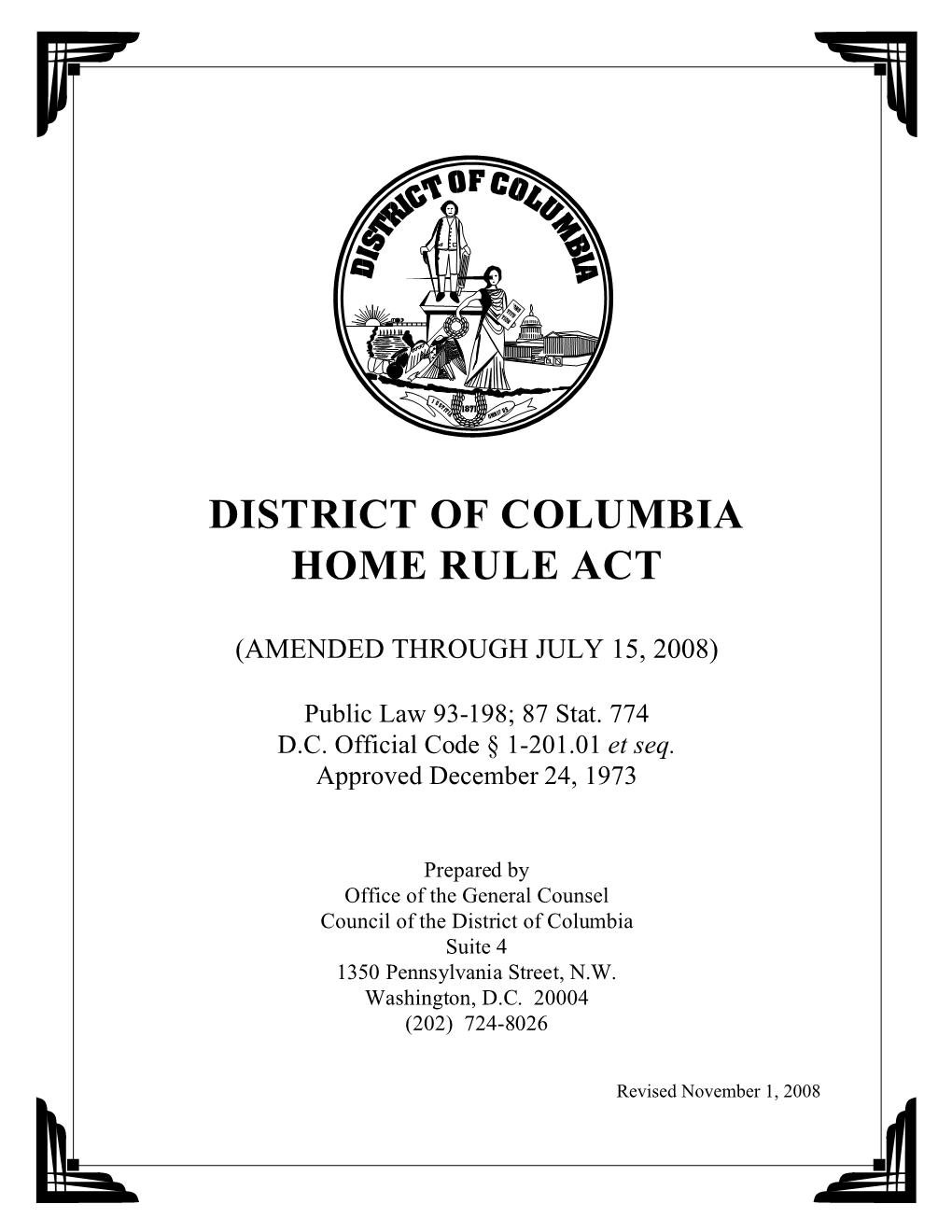 District of Columbia Home Rule Act