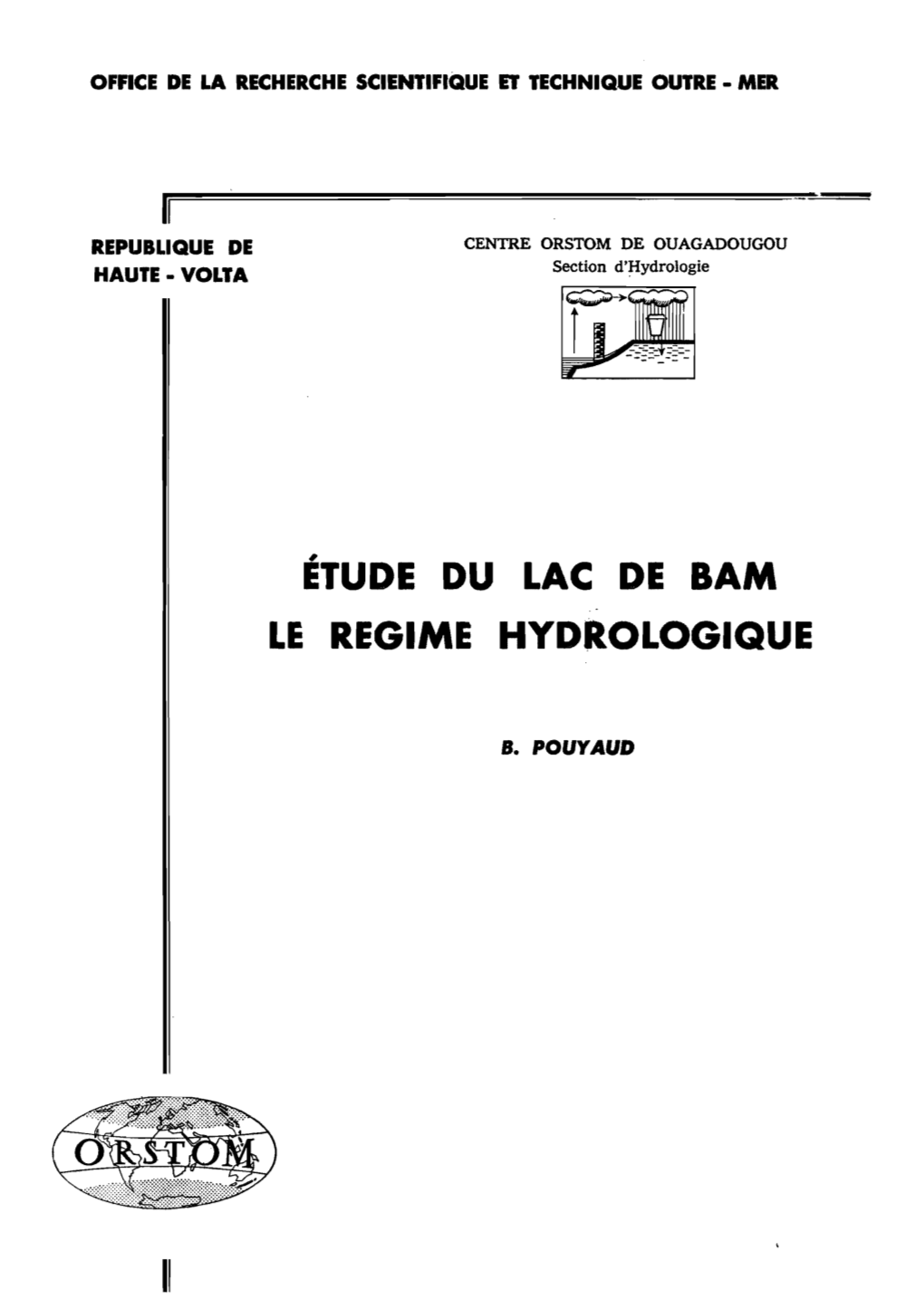 Etude Hydrologique Du Lac De Bam