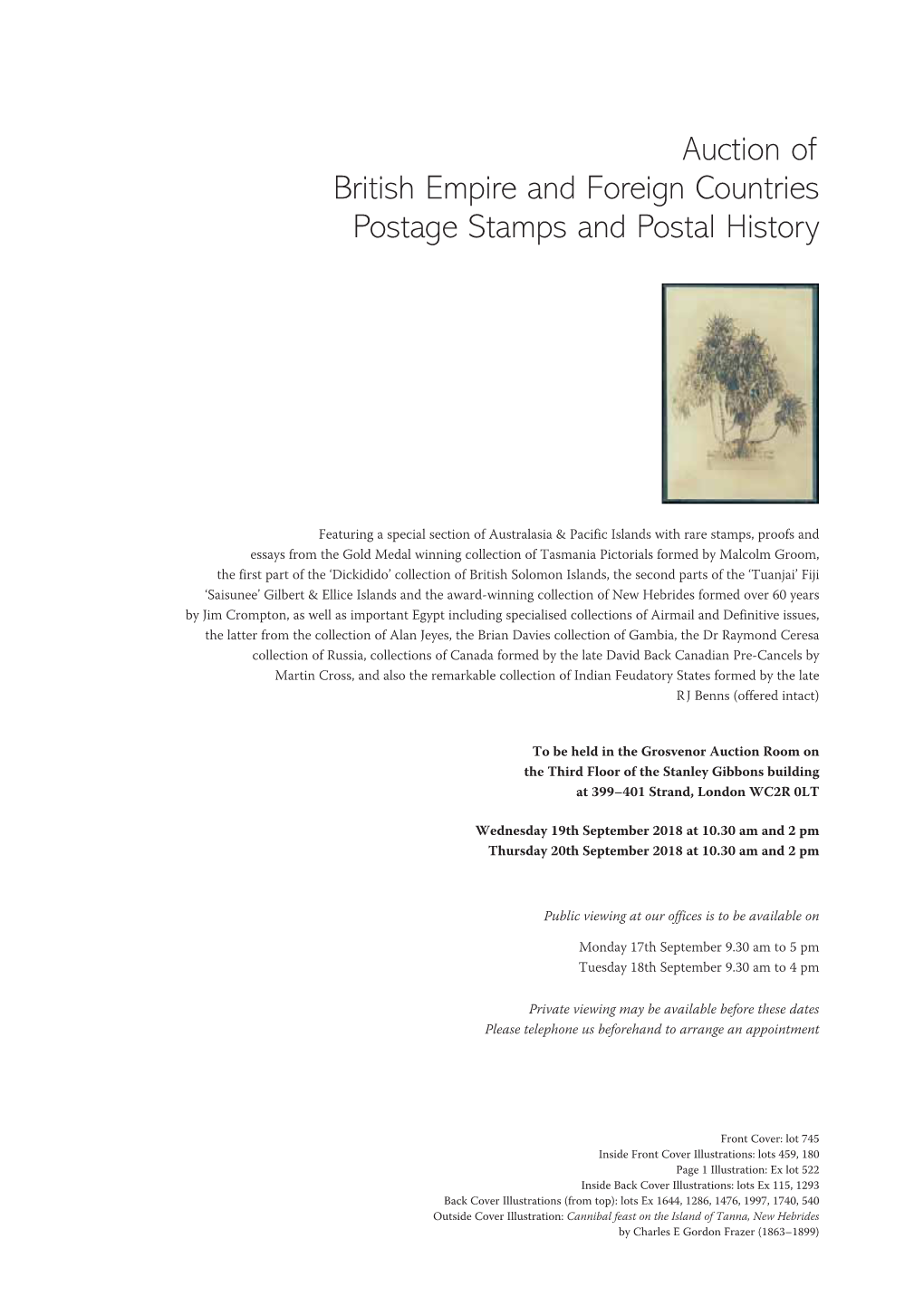 Auction of British Empire and Foreign Countries Postage Stamps and Postal History