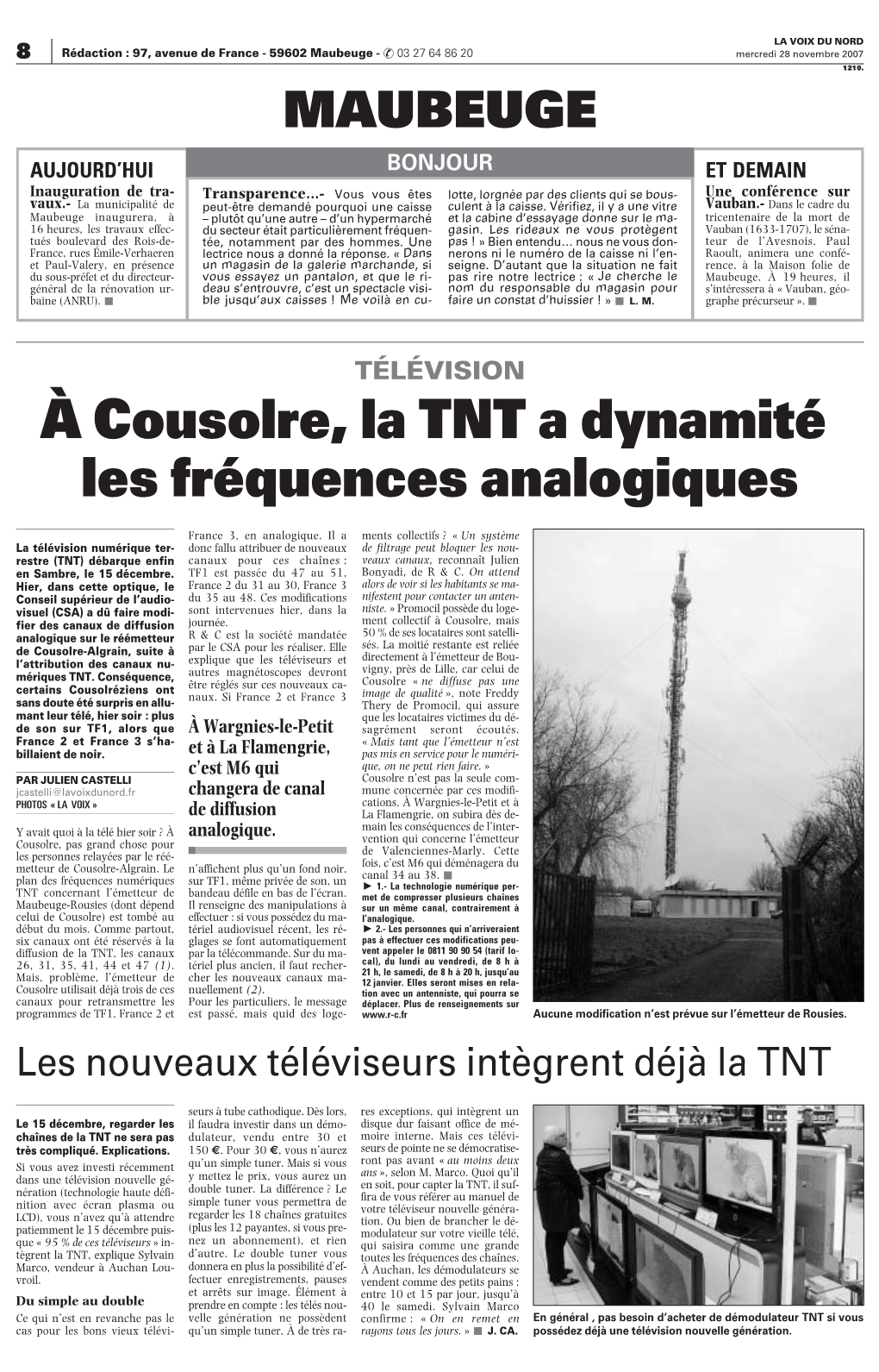 A Cousolre, La TNT a Dynamité Les Fréquences Analogiques