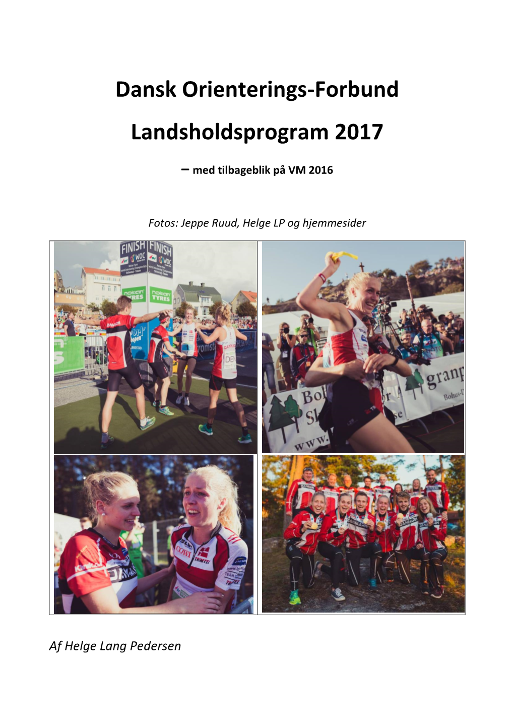 Dansk Orienterings-Forbund Landsholdsprogram 2017