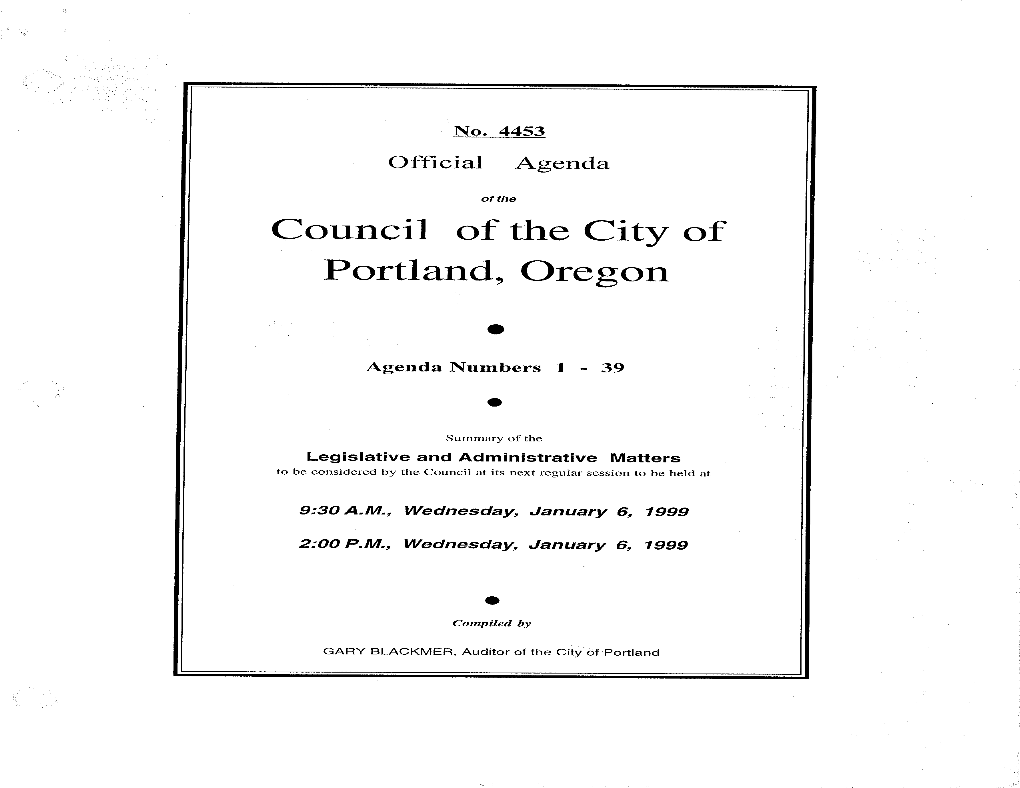 Council of the City of Portland, Oregon