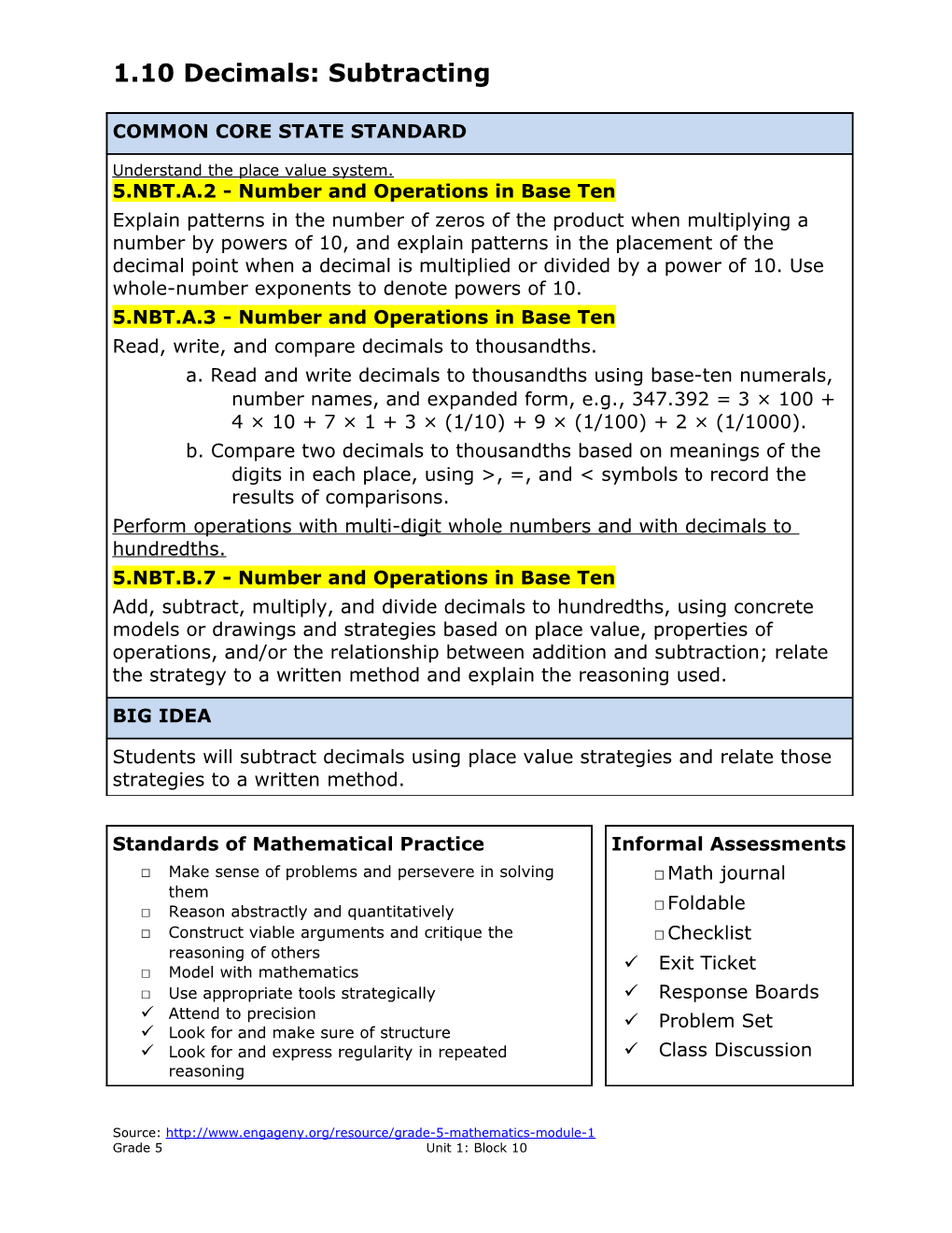 Problem Set 1.10 Page 1