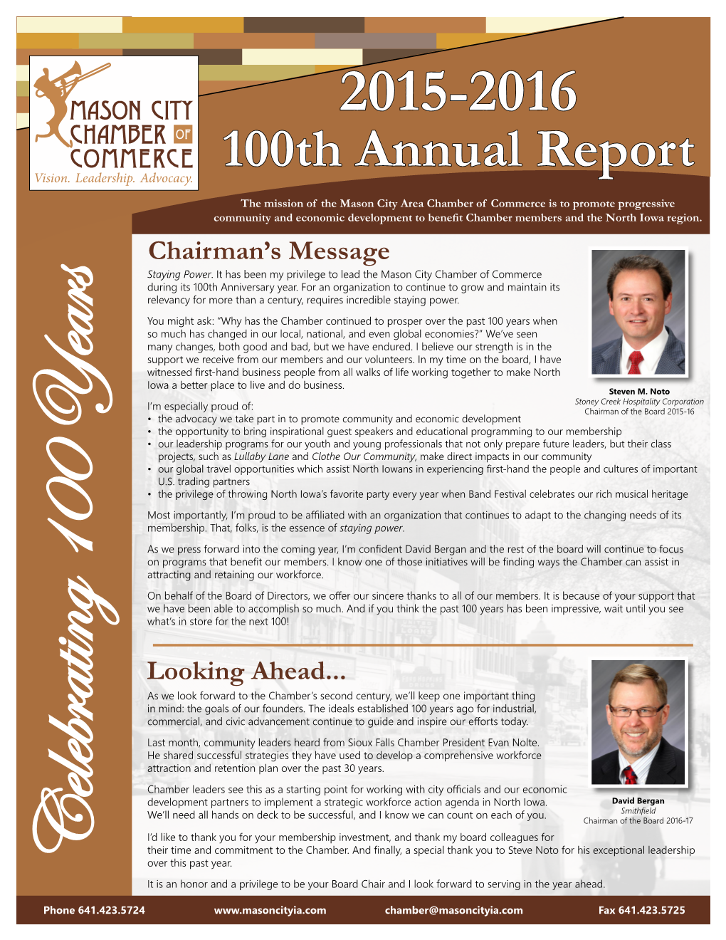 100Th Annual Report Vision