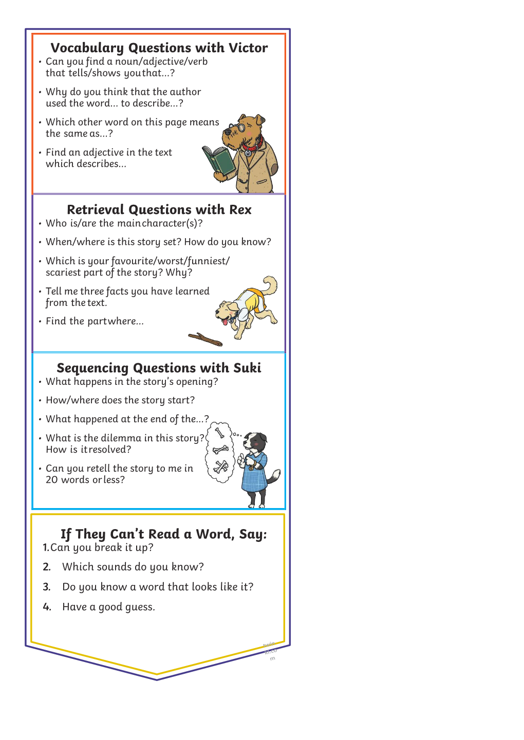 Vocabulary Questions with Victor Retrieval Questions with Rex