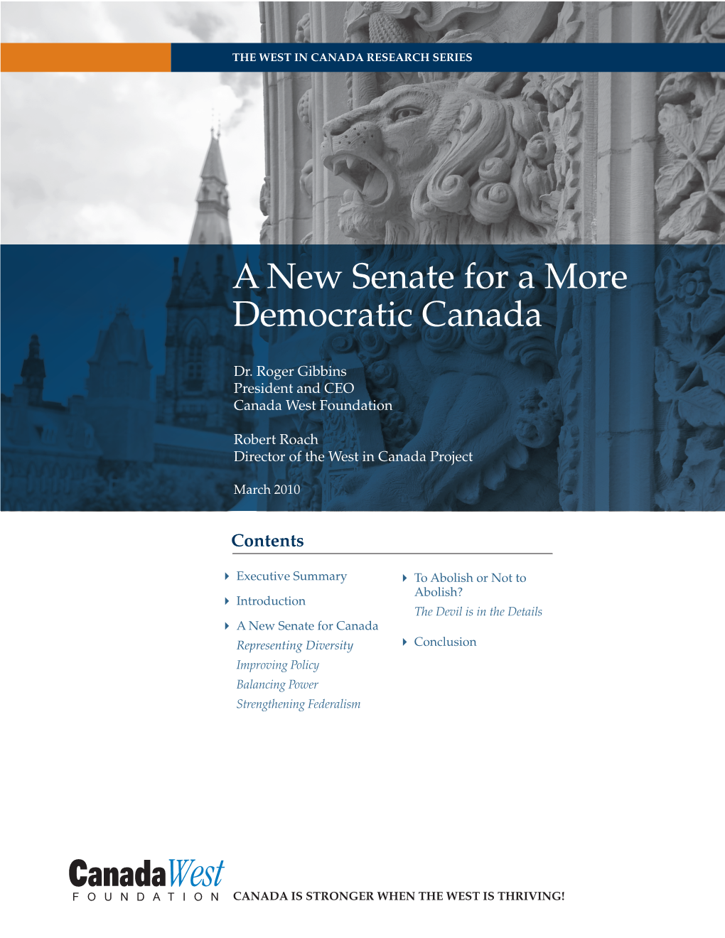 A New Senate for a More Democratic Canada