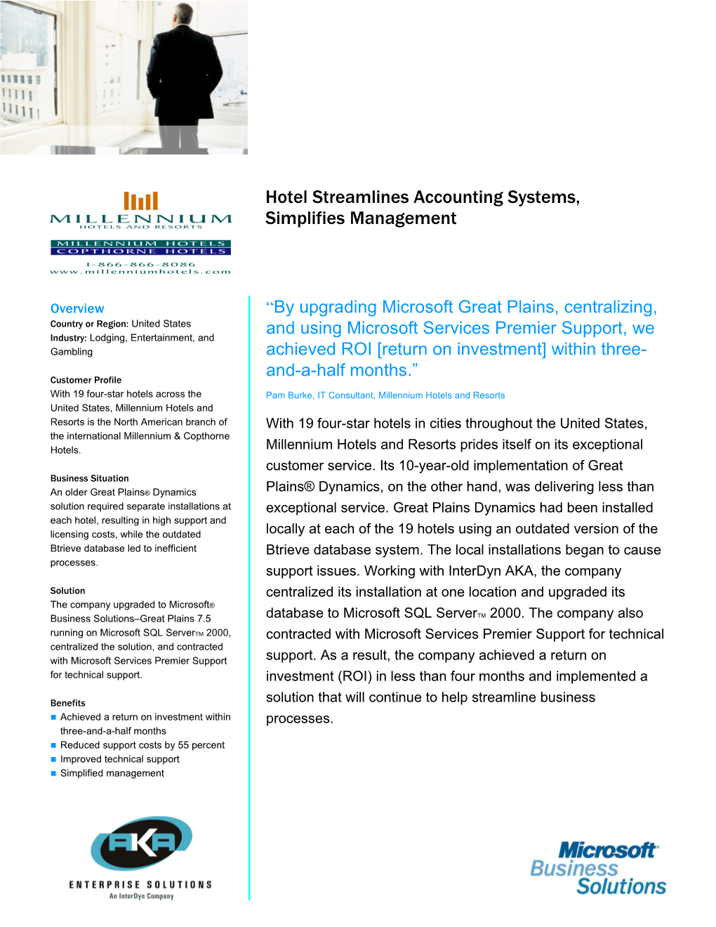 Hotel Streamlines Accounting Systems, Simplifies Management