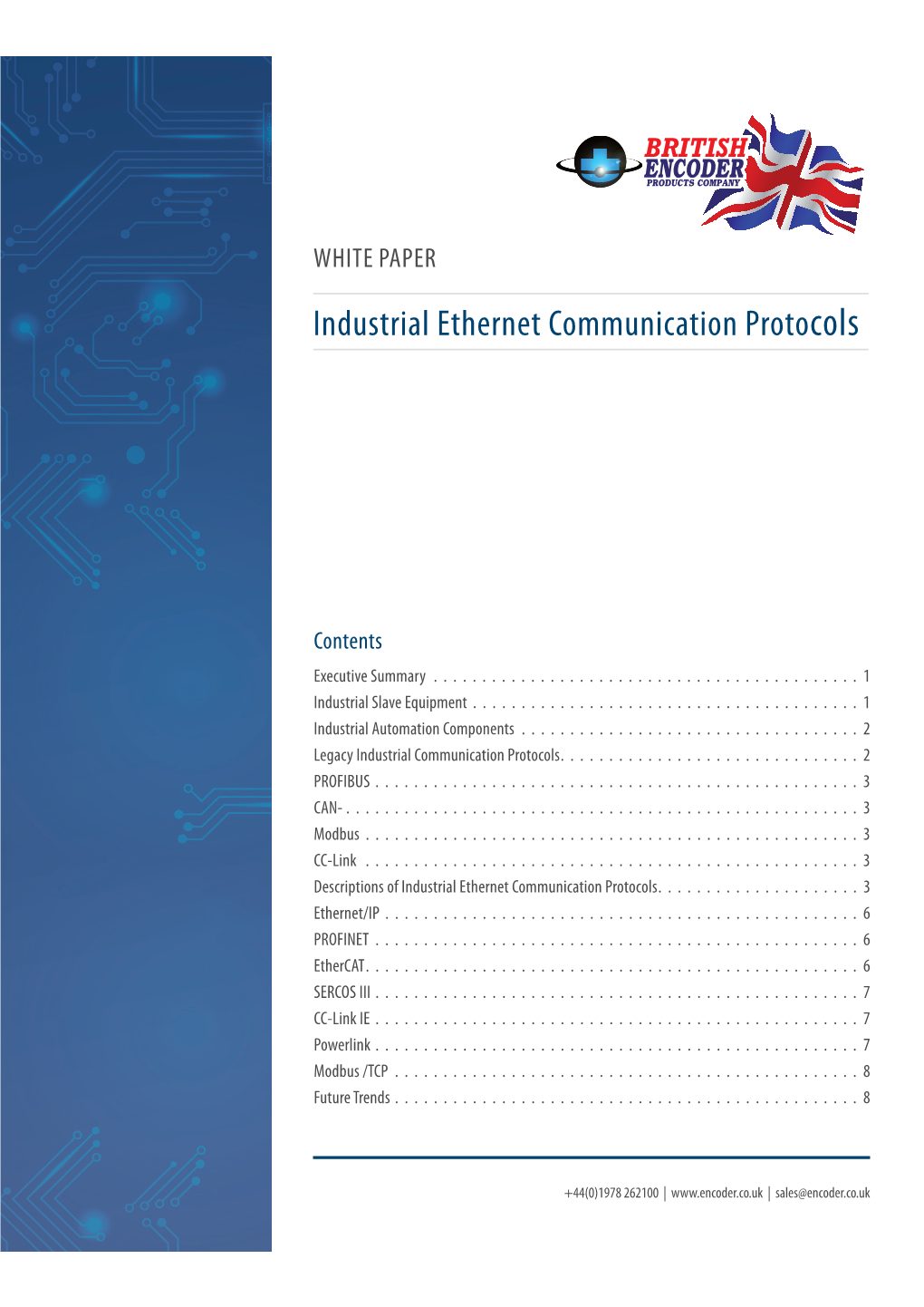 WHITE PAPER Industrial Ethernet Communication Protocols