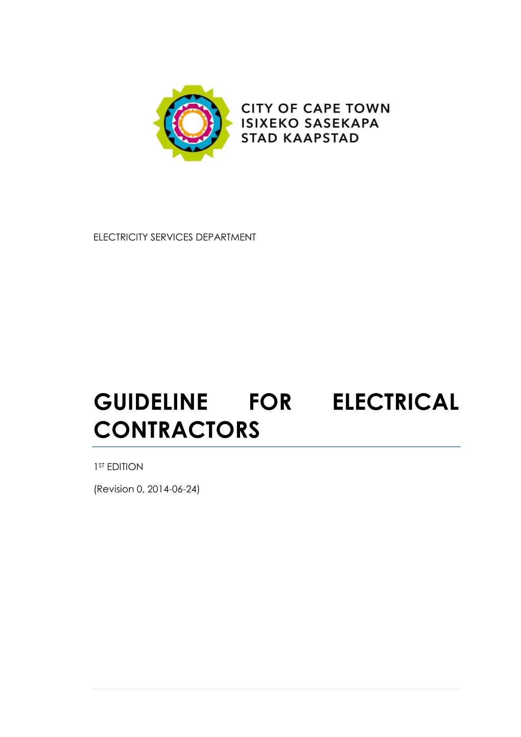 Guideline for Electrical Contractors