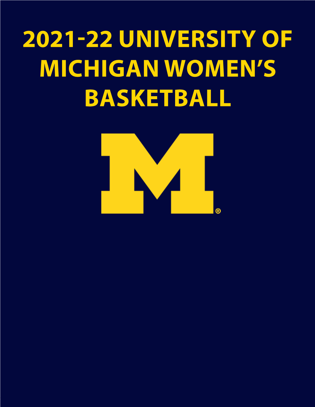 2020-21 University of Michigan Women's Basketball