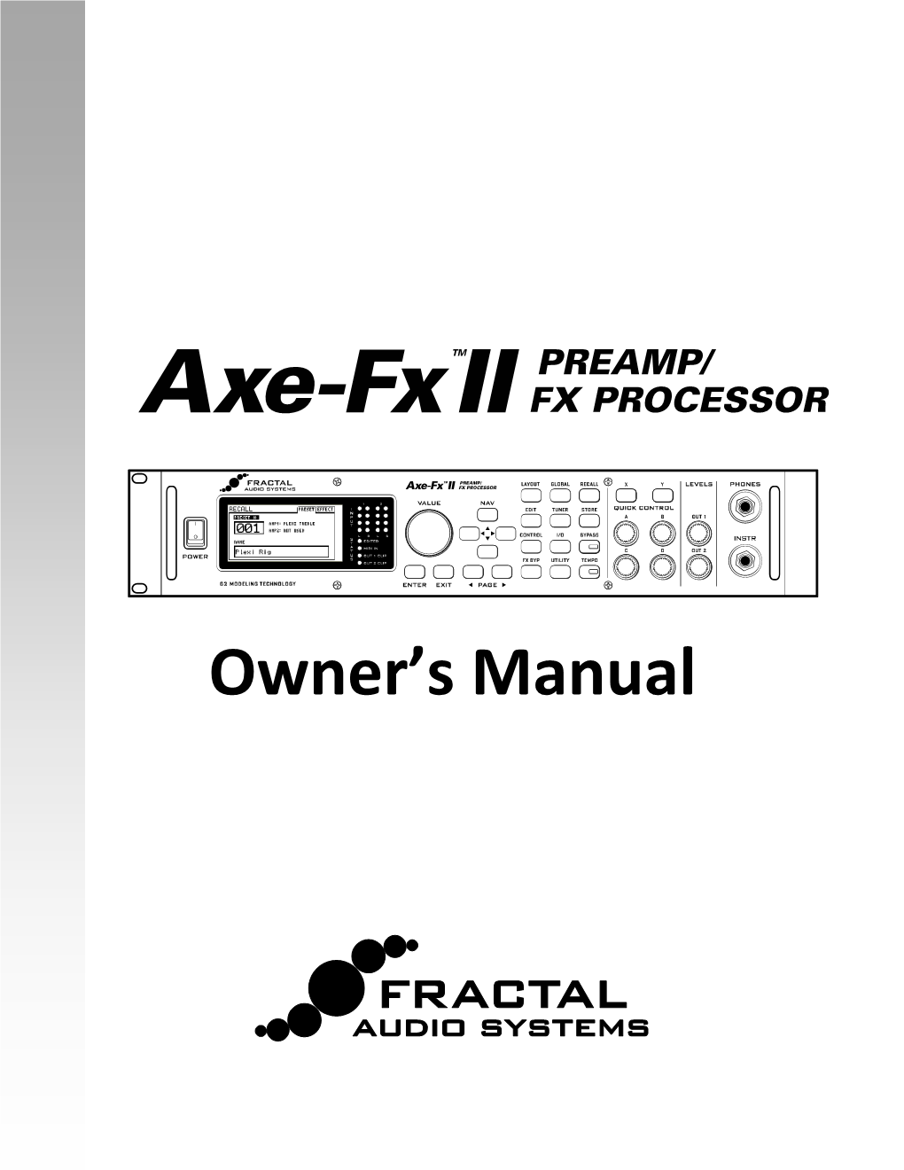 Axe-Fx II Owner's Manual