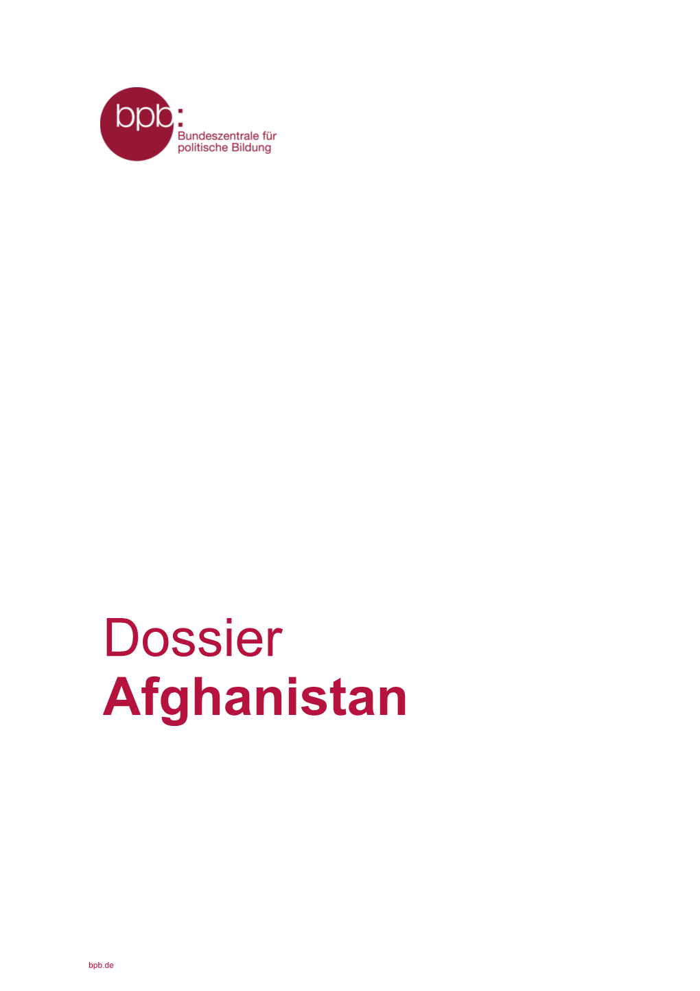 Dossier Afghanistan
