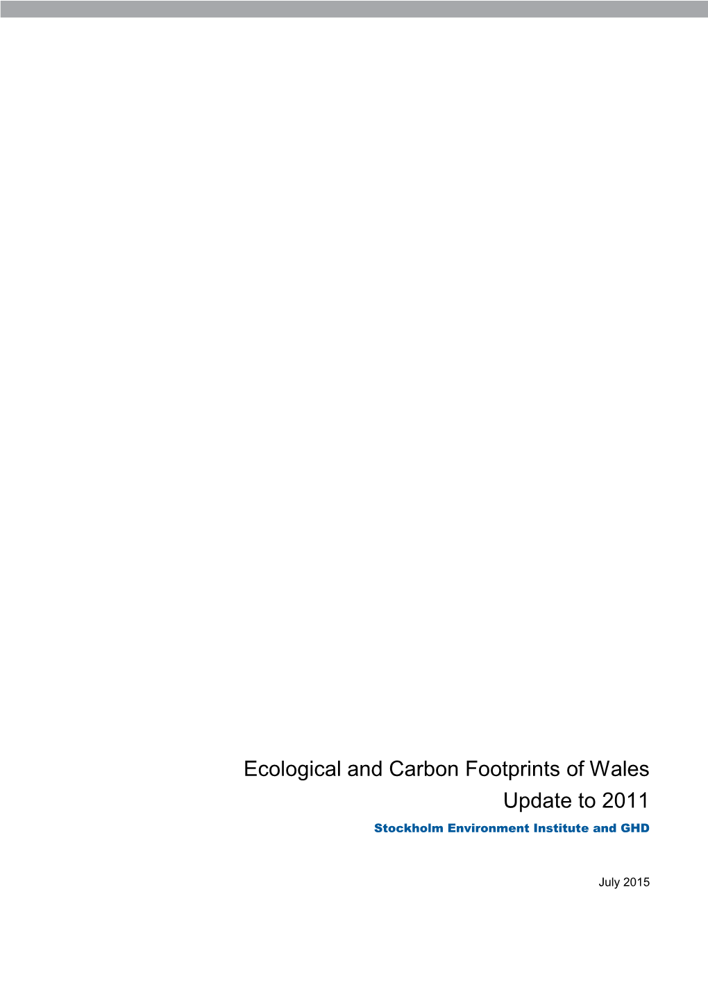 Ecological and Carbon Footprint of Wales Report , File Type