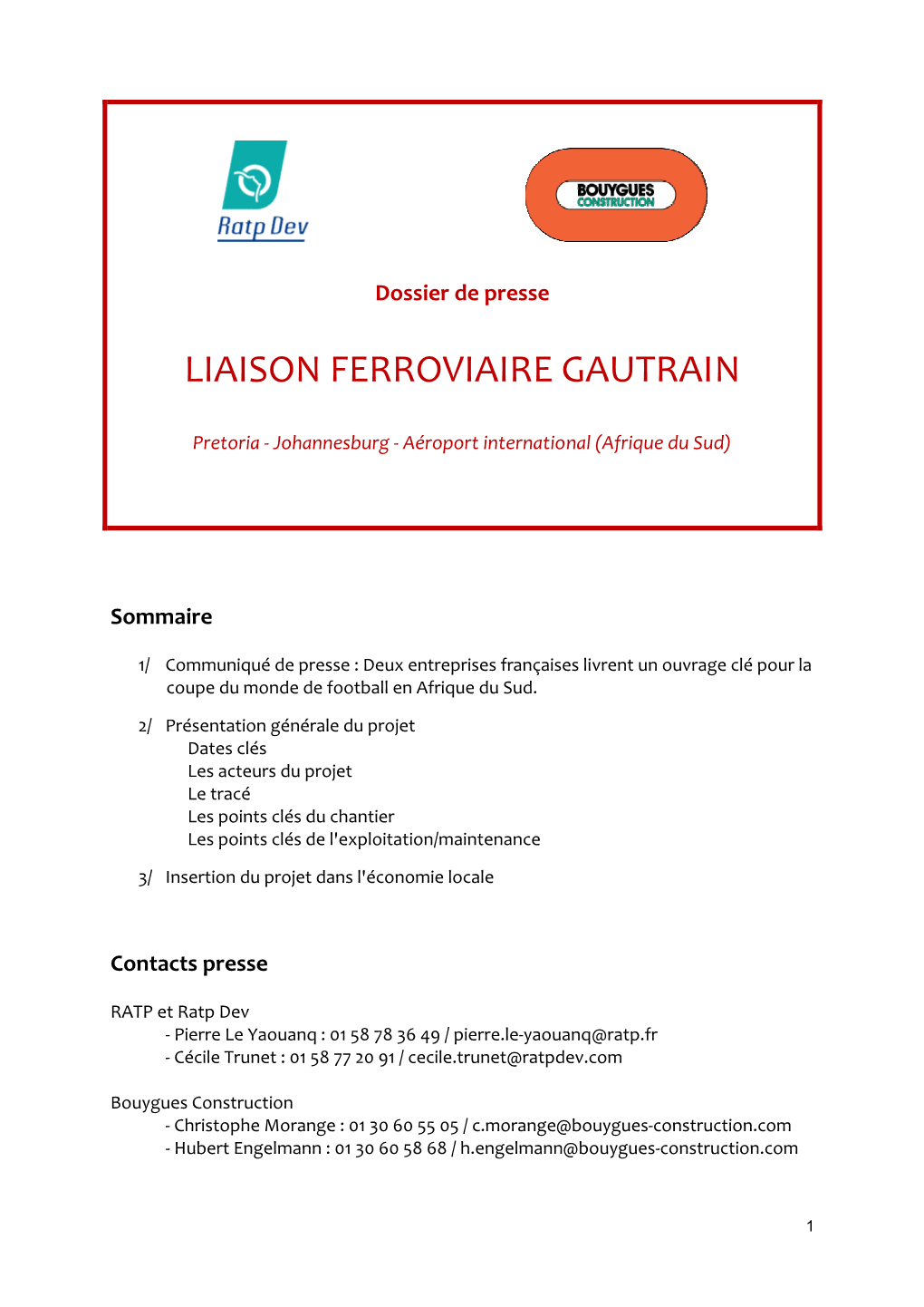 Liaison Ferroviaire Gautrain