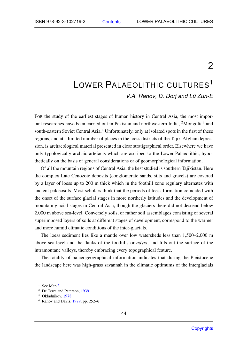 2 Lower Palaeolithic Cultures