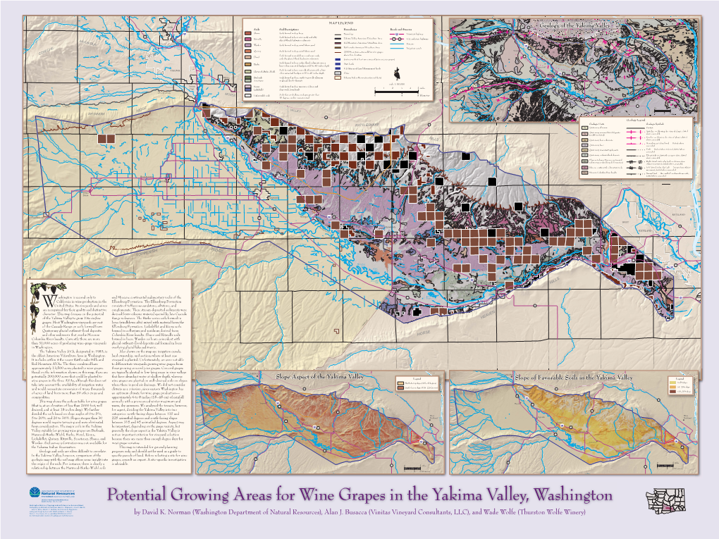 Resource Map 3. Potential Growing Areas for Wine Grapes