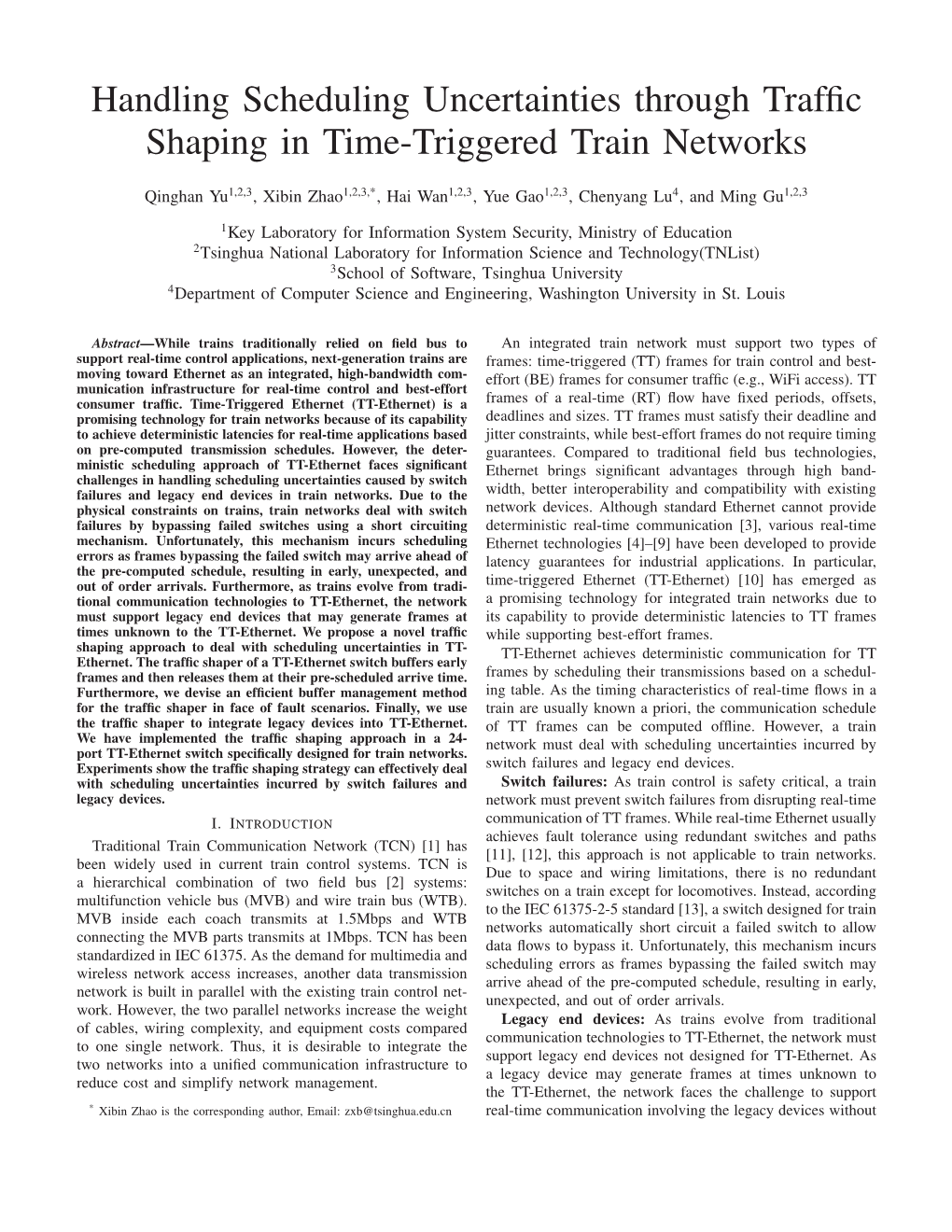 Handling Scheduling Uncertainties Through Traffic Shaping in Time