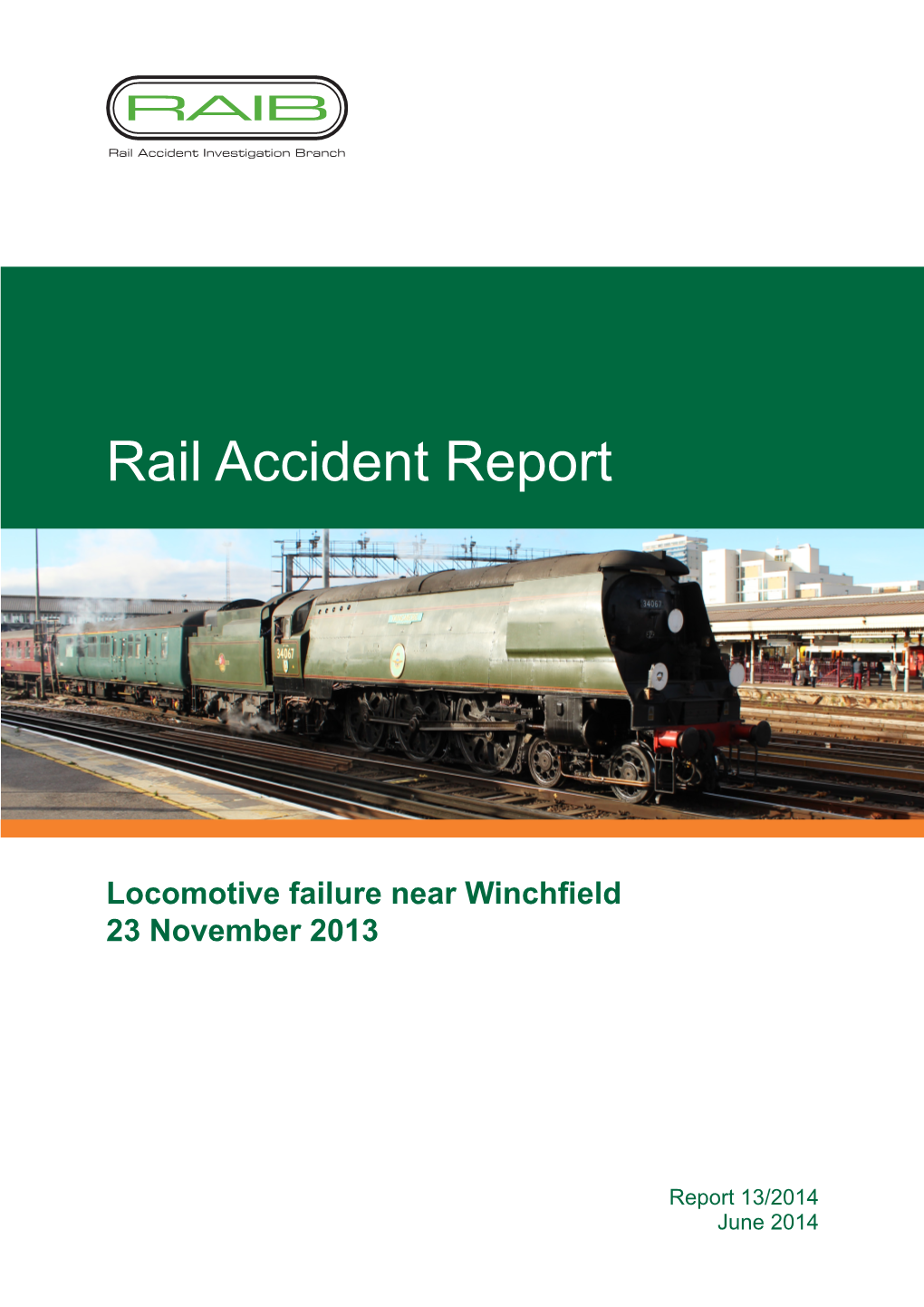 Rail Accident Report