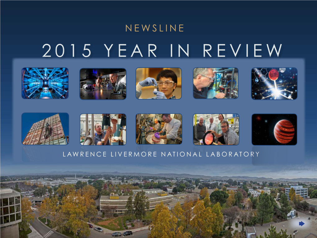 LLNL's 2015 Year-In-Review