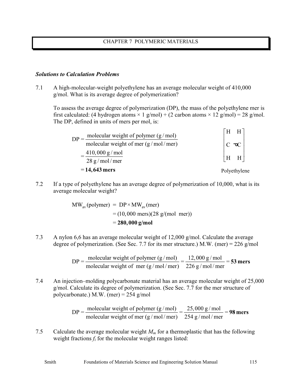 Chapter 7 Polymeric Materials