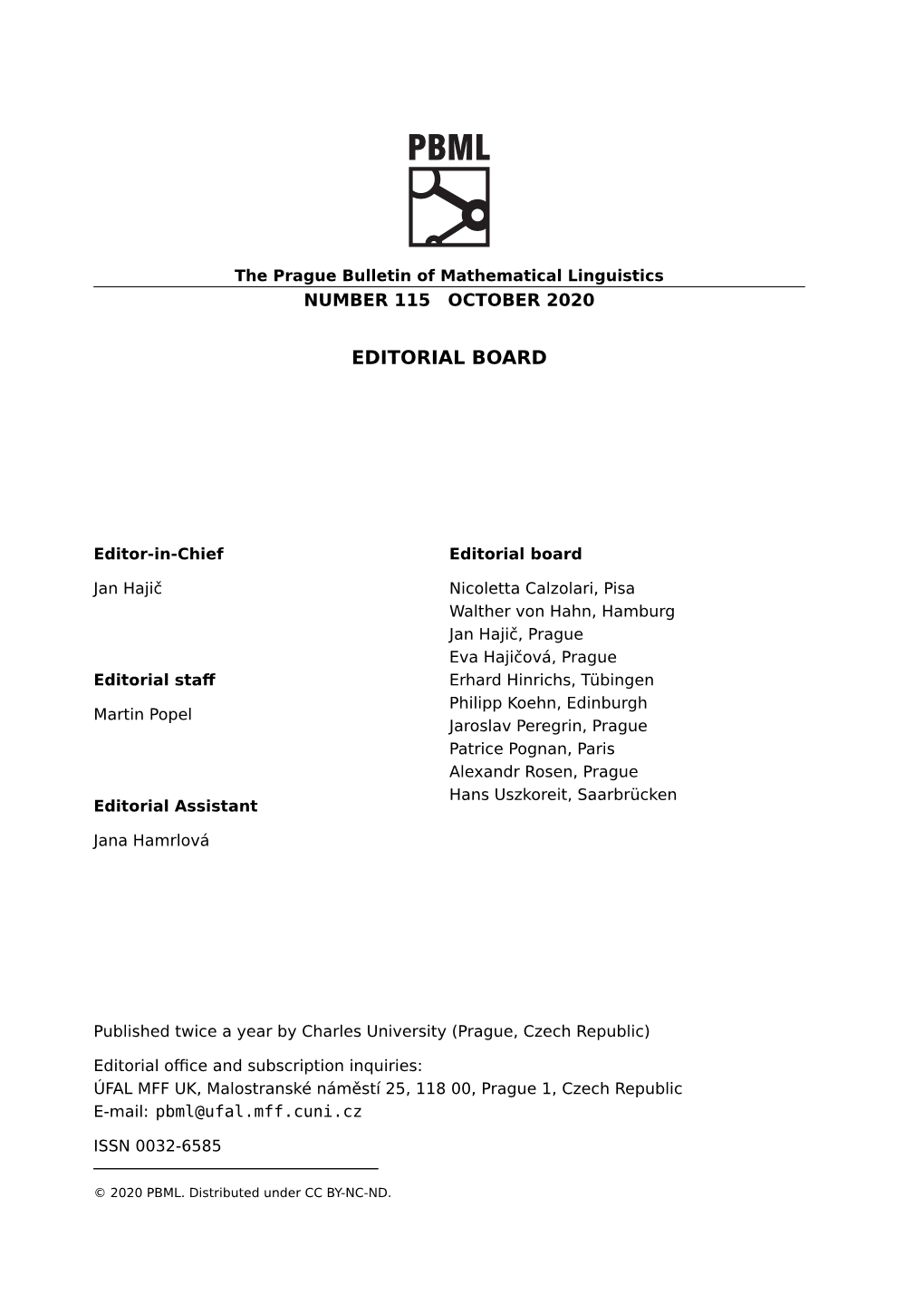 Editorial Board