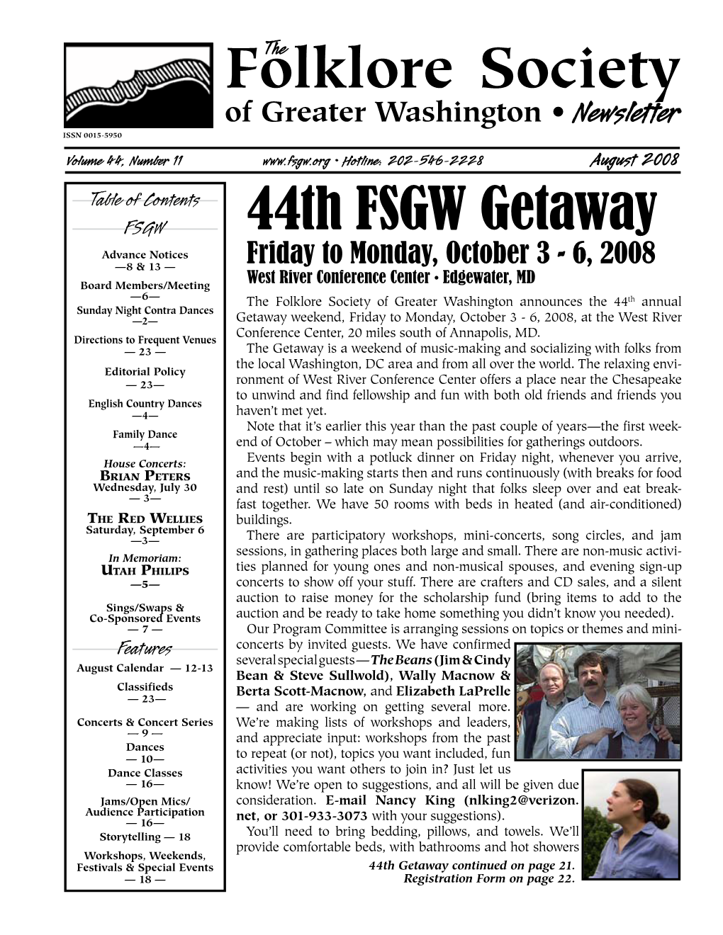 FSGW Newsletter Editorial Policy