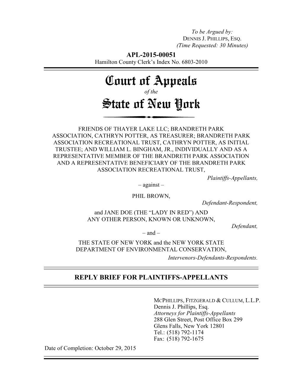 Court of Appeals State of New York