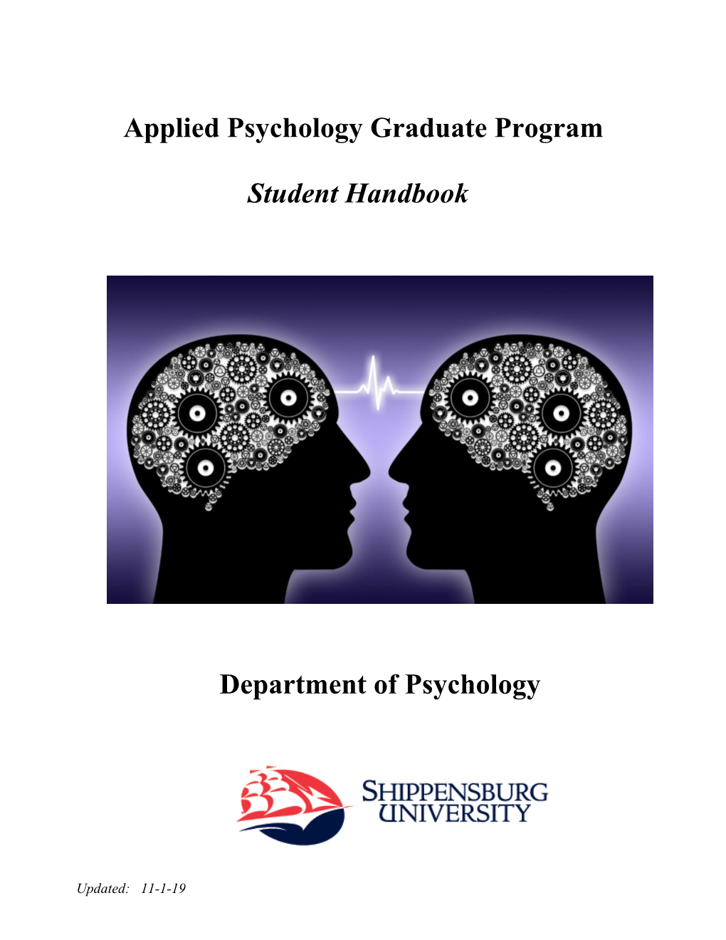 Applied Psychology Graduate Program Student Handbook