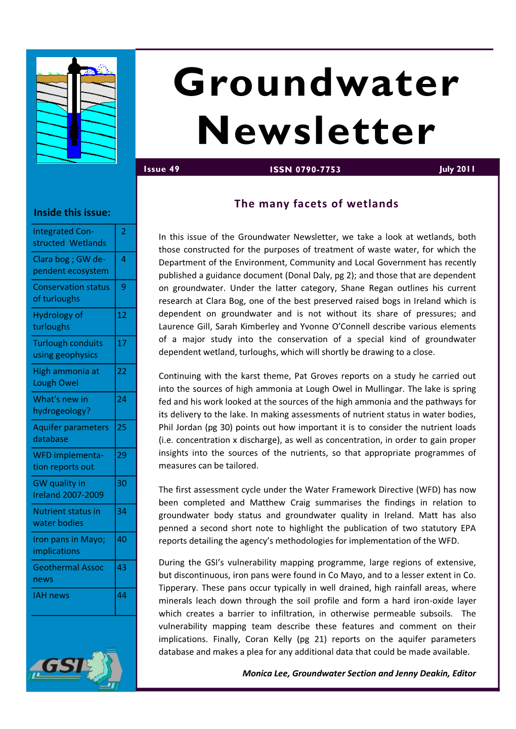 Groundwater Newsletter