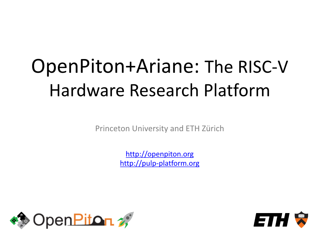 Openpiton+Ariane: the RISC-V Hardware Research Platform
