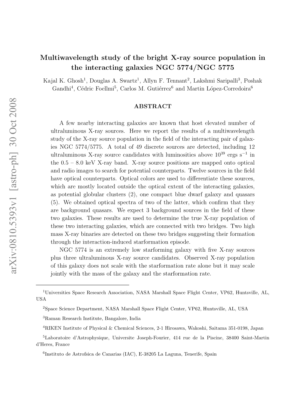 Multiwavelength Study of the Bright X-Ray Source Population in The
