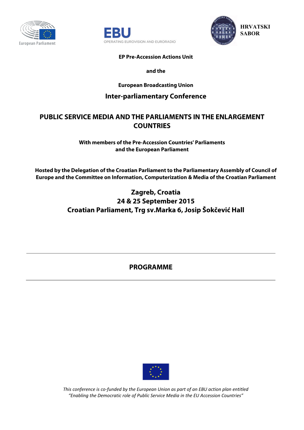 Programme of the Interparliamentary Conference