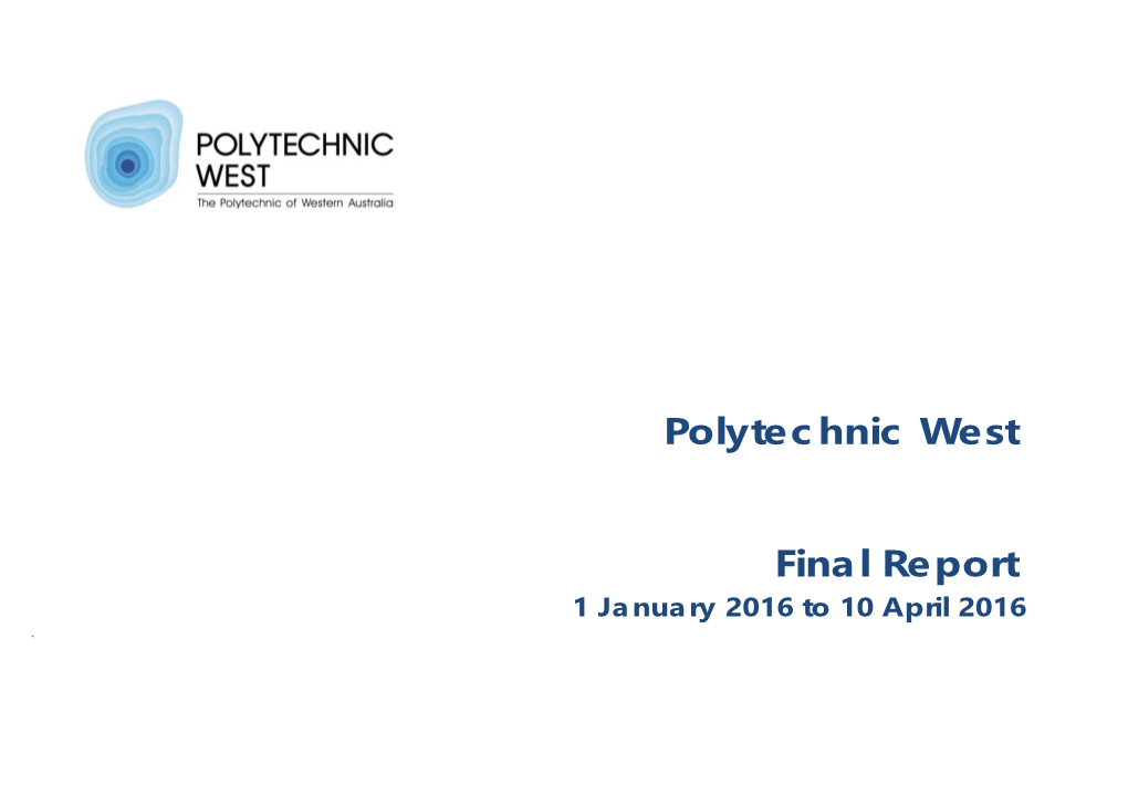 Polytechnic West Final Report