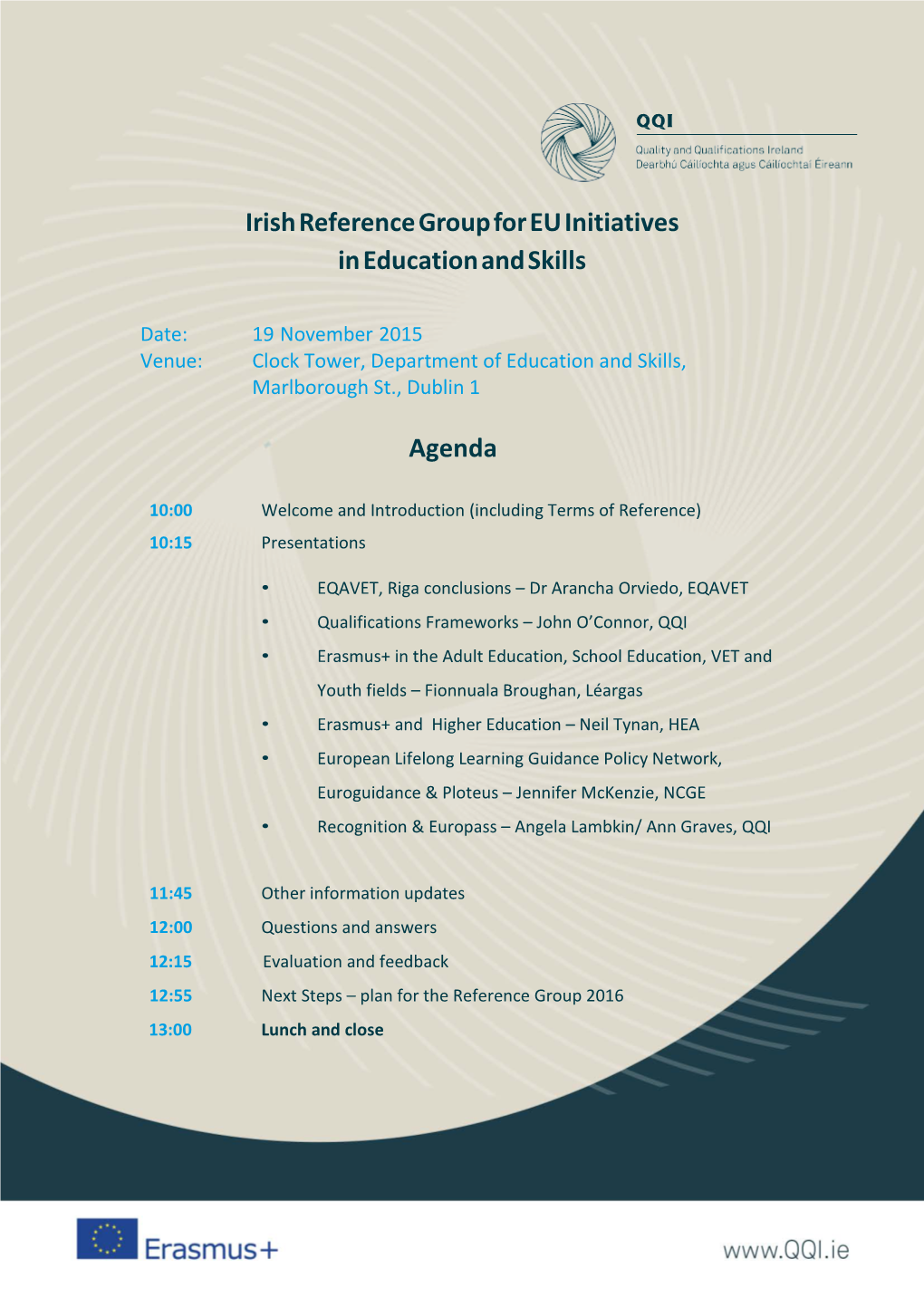 Irish Reference Group for EU Initiatives in Education and Skills
