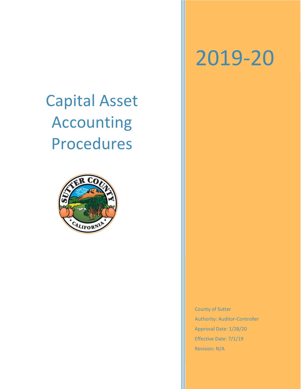 Capital Asset Accounting Procedures