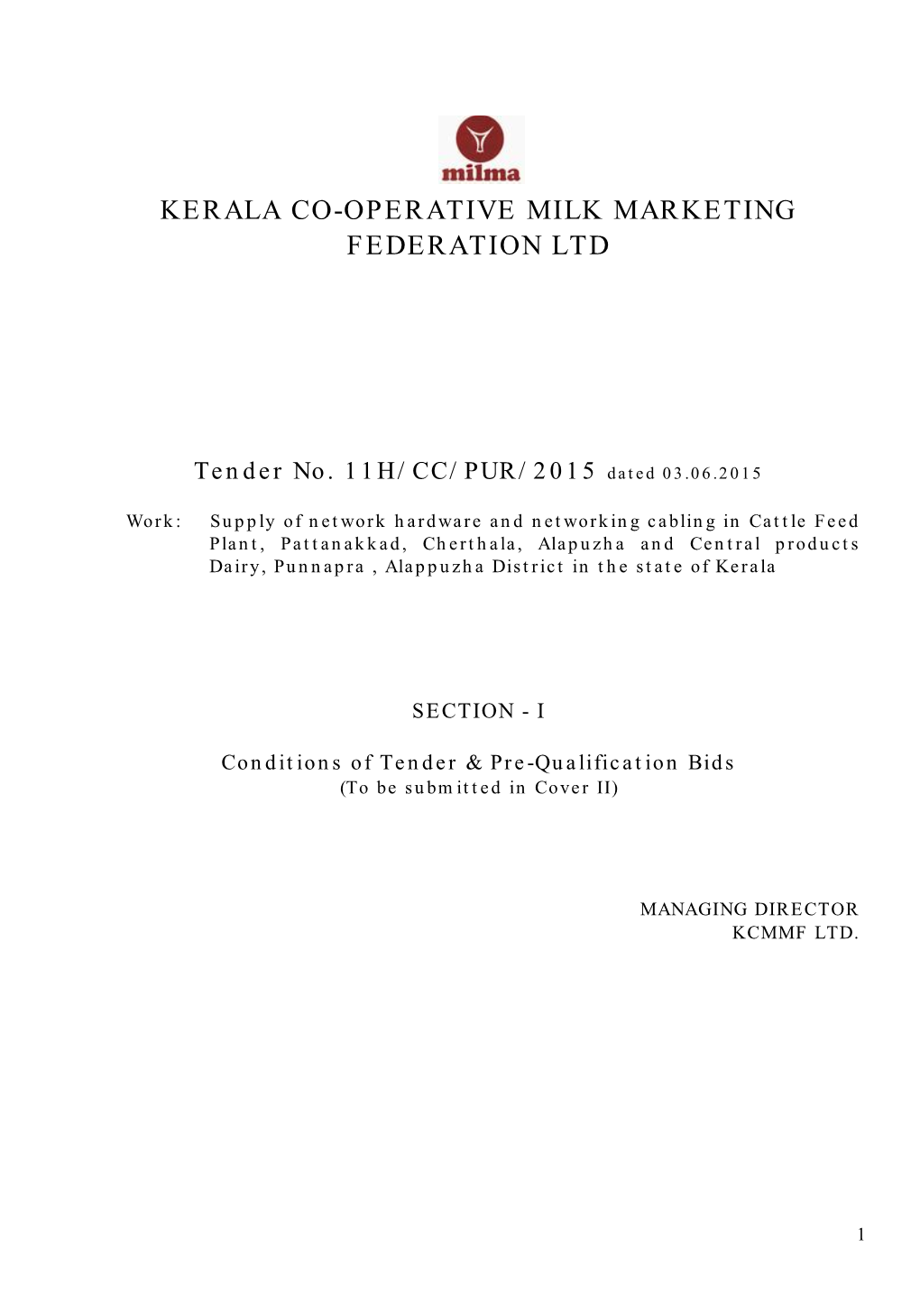 Kerala Co-Operative Milk Marketing Federation Ltd