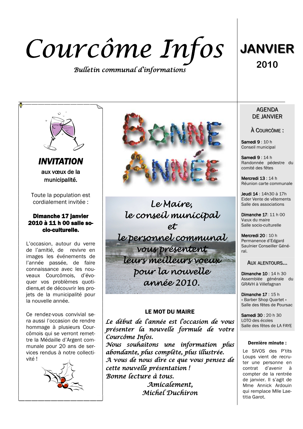 Courcôme Infos 2010-01