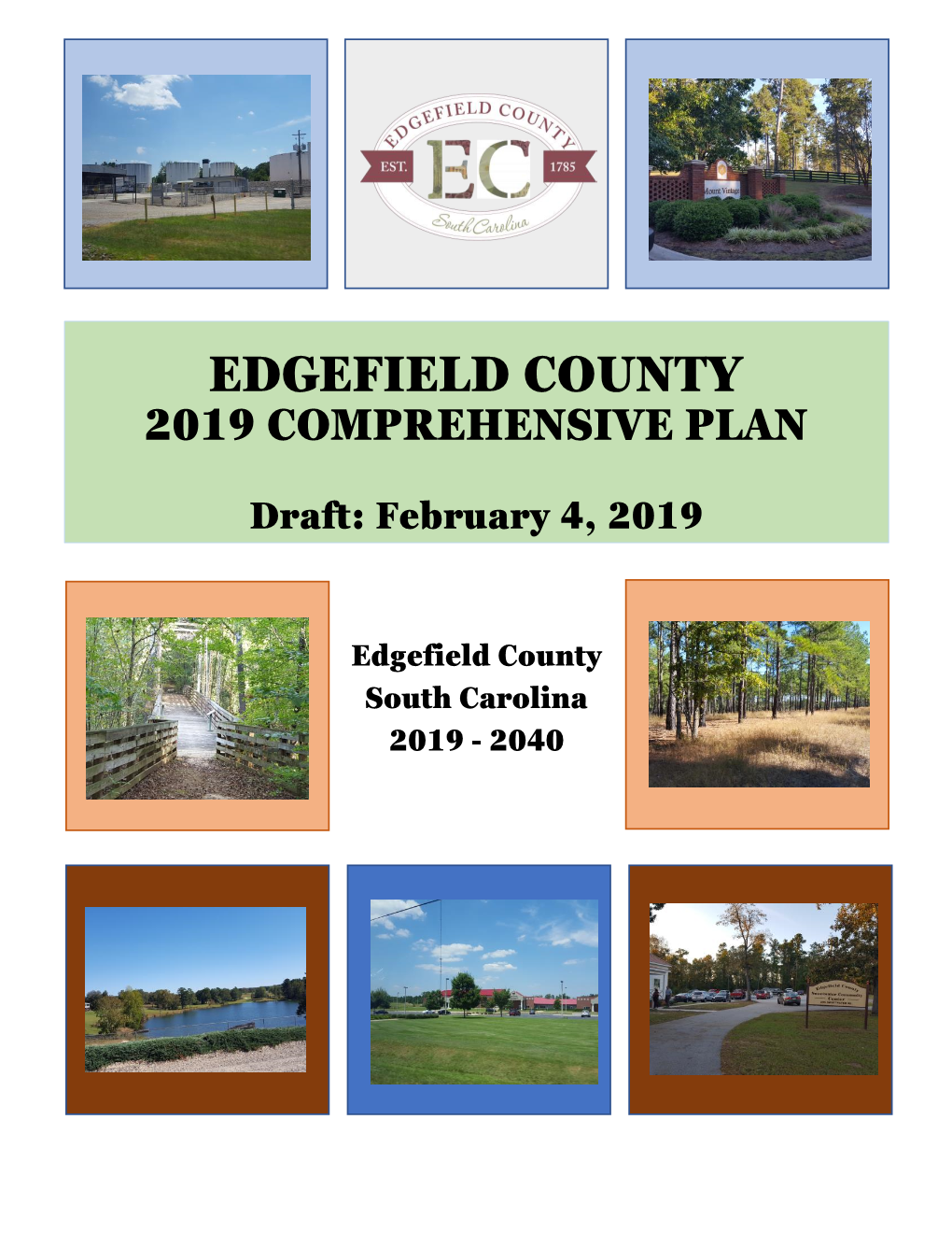 Edgefield County 2019 Comprehensive Plan