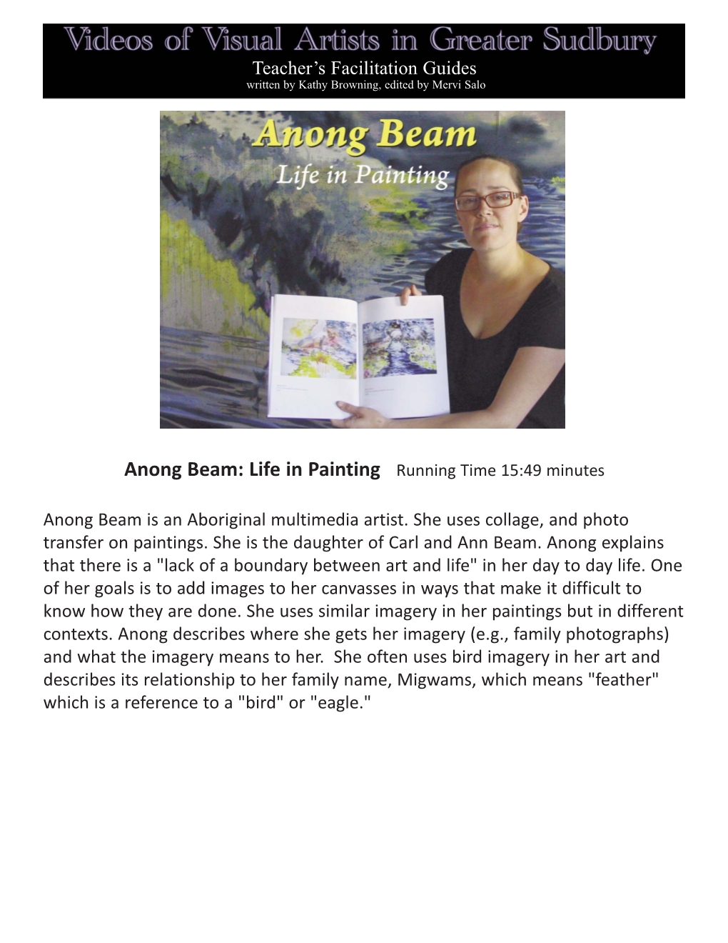 Anong Beam: Life in Painting Running Time 15:49 Minutes