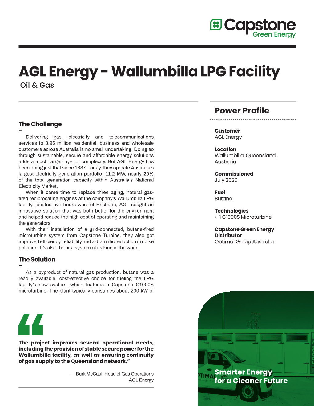 AGL Energy - Wallumbilla LPG Facility Oil & Gas