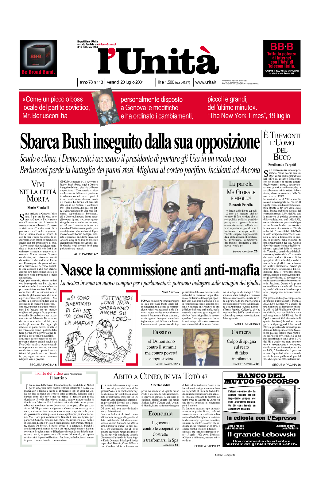 Nasce La Commissione Anti Anti-Mafia Hanno, Quando Possibile, Posticipa- Ambasciate