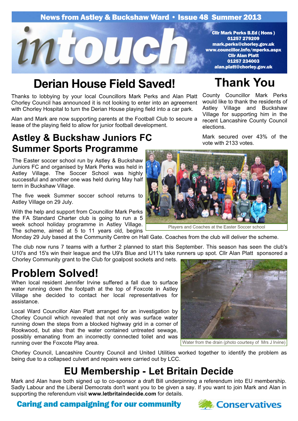 Derian House Field Saved! Thank You