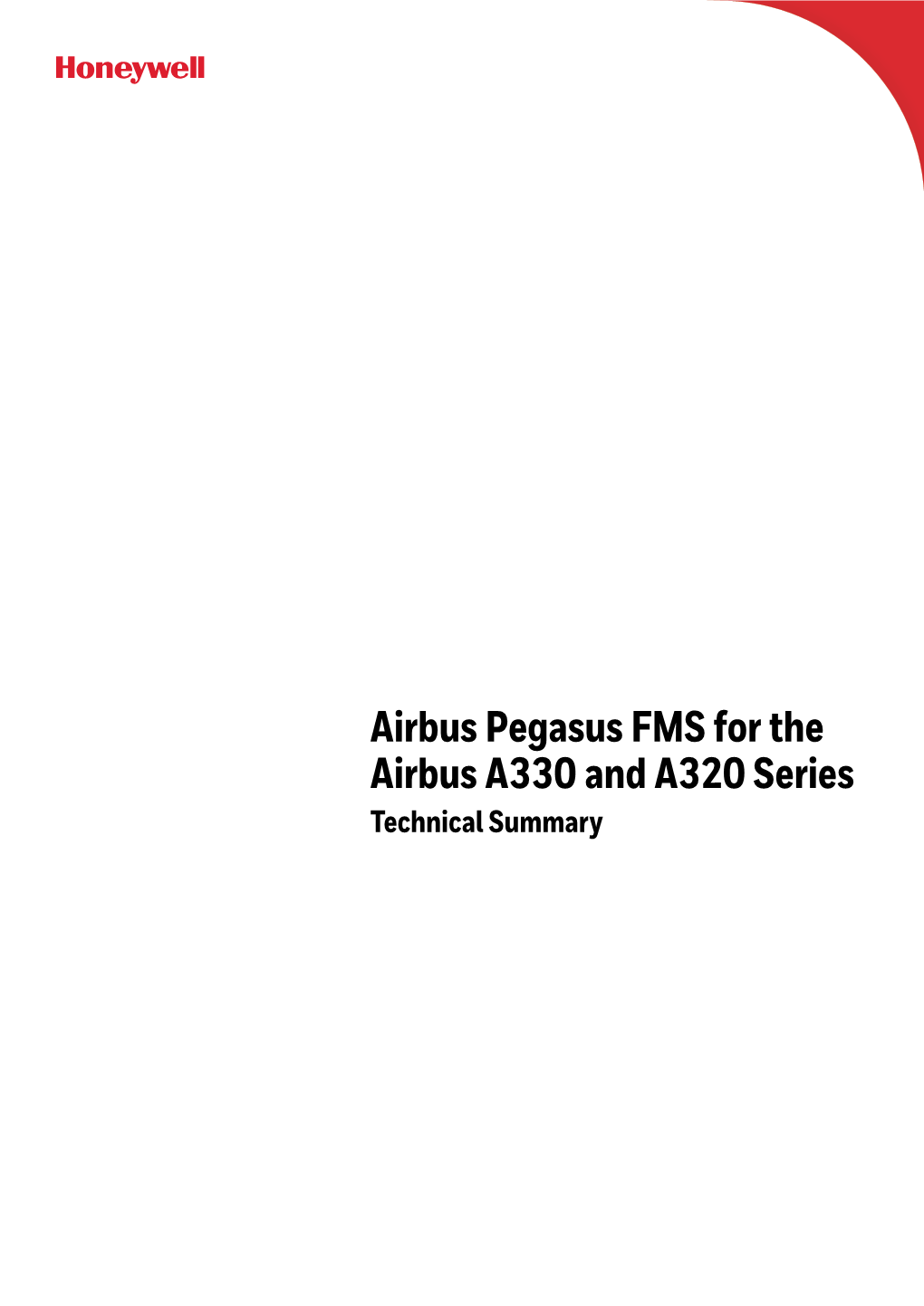 Pegasus FMS for Airbus A330 A320 Technical Summary